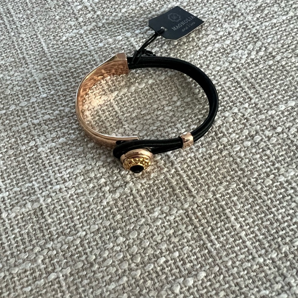 Elegant Black and Gold Bracelet by Magnolia and Vine